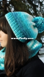 Winter Fancy Beanie by Diana Slavova-Free
