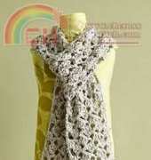 Lion Brand - Crochet Lacy Scarf - Free