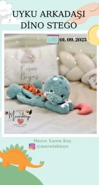 Merwishtoys - Merve Yaren Koç - Dino Sleeping Friend - Dino Uyku Arkadaşı - Turkish