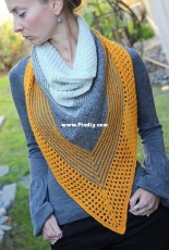Tilted Cowl by Jenny Faifel - SweaterFreak