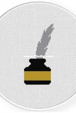 Daily Cross Stitch - Quill and Ink 2