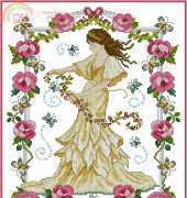 Art Nouveau Lady by Lesley Teare from The World of Cross Stitching TWOCS 217 XSD