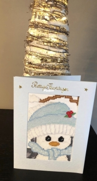 xmas card penguin 1