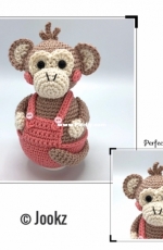 Jookz creaties - Joke Postma - Mini Tumbler Monkey - Dutch