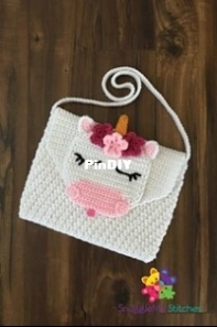 SnuggleMe Stitches - Samantha Schreyer - Misty the Unicron Purse