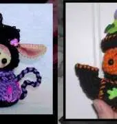 Peggy Toes - Peggy Heap Reed - Tean-Ny Plumberry Bunny, Teapot and lid