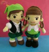 my work----dragon dress dolls