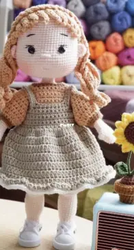 Watermelon Crochet Doll Pattern Amigurumi Doll Pattern LANA 