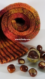 Conker Scarf by Frankie Brown-Free