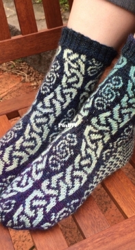 Ancient Path Socks by Jennifer Pattison-Free