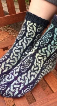 Ancient Path Socks by Jennifer Pattison-Free