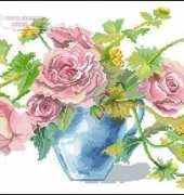 DMC XC0988 Roses in a Vase