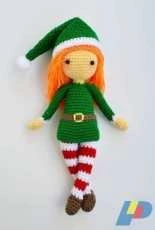 Bunnies and Yarn - Michelle Alvarez - Edna the Elf Doll