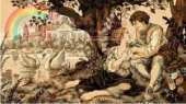 Tapestry - Couple /Gobelin idyll