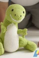 Learn how to knit a Dinosaur Toy by Baby Knits Made Easy-Free