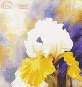 I Love CrossStitch IL-003 - White and Yellow Iris