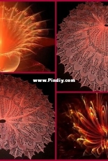Flower of Fire Shawl by Lidia Ziginova - English, Russian