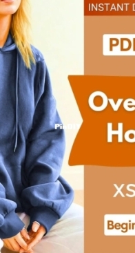 Indie Pattern - Oversized Hoodie - Sizes XS-XXXL