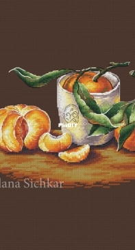 SA-Stitch - Cup with Mandarin by Svetlana Sichkar