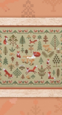 OwlForest Embroidery 0044-LL Fox Forest PCS + XSD