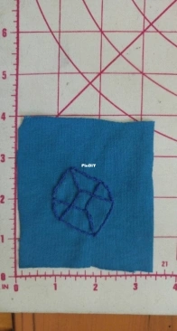 embroidery of a square