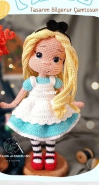 Dünyanın Amigurumisi - Bilgenur Çamtosun - Alice Doll - Alice Bebek - Turkish