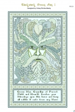 FanXstitch-Blackwork Green Man1 by Vickey Brickle-Macky