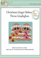 GraphedChartsDepot- Lissa Mitchell - Christmas Ginger Babies Throw Graphghan