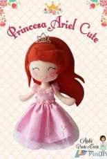 Ateliê Ponto e Corte - Princesa Ariel Cute / Cute Ariel Princess Felt Pattern - Portuguese - Free