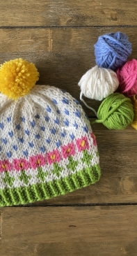 April Showers Beanie by RosiePosieKnitCo-Free