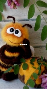 Auntie Bee Toys -  - Яна Мартовицкая - Yana Martovitskaya - МК Весенняя Пчёлка - Spring Bee - Russian