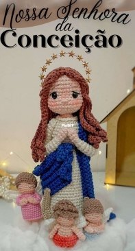 Encantarte Croche - Edna Paulino de Alcantara - Our Lady of the Inmaculated Conception  - Nossa Senhora da Conceição- Portuguese