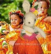 Handmadeawards Hawaian Bunny Aloha