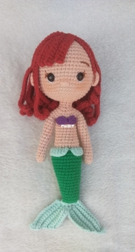 My version the little mermaid green frog