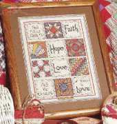 First Corinthians 13:13 by Mona Ono Simply Cross Stitch Magazine Issue 37