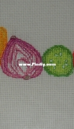 Cross stitch vegetables