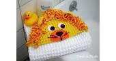 Petals to Picots - Kara Gunza - Lion Hooded Towel
