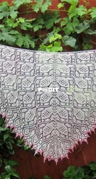 Sapphire Alluvium Shawl by Maryna Radzko