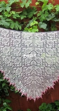 Sapphire Alluvium Shawl by Maryna Radzko