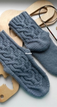 Twilight Socks by Irina Dmitrieva - Russian