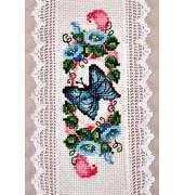 Butterfly and Bluebells bookmark by Pamela Kellogg