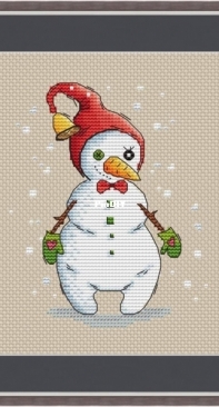 Funny Stitch - Snowman by Lena Zachyotkina / Zachetkina / Лена Зачёткина