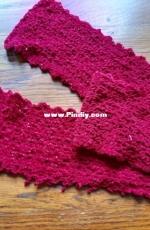 pink thick scarf