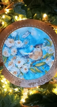 Chickadee and Butterfly