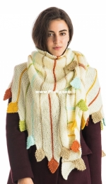 Radiant Rays Knit Wrap by Yarnspirations Design Studio-Free