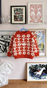 Aebleblomst/Æbleblomst (Apple Blossom) Sweater Mini by Clara Eggers