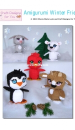 Plastic Canvas - Amigurumi Winter Friends by Cherie Marie Leck/ Craft Designs For You