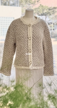 Éclat Tweed Jacket by Jiyoon Jo