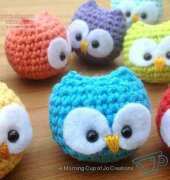 A Morning Cup of Jo Creations - Josephine Wu - Baby Owl Ornaments - Free
