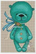 EB Design Magic Dolls - Turquoise Bear by Mila Vozhd and Ekaterina Gafenko